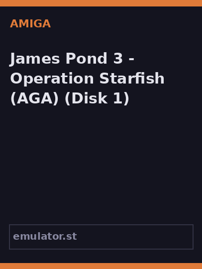 James Pond 3 - Operation Starfish
