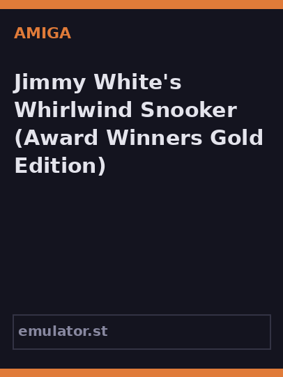 Jimmy White's Whirlwind Snooker
