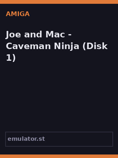 Joe and Mac - Caveman Ninja