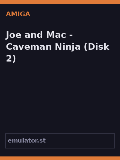 Joe and Mac - Caveman Ninja