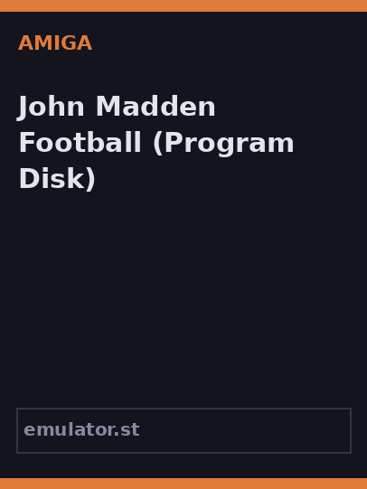 John Madden Football
