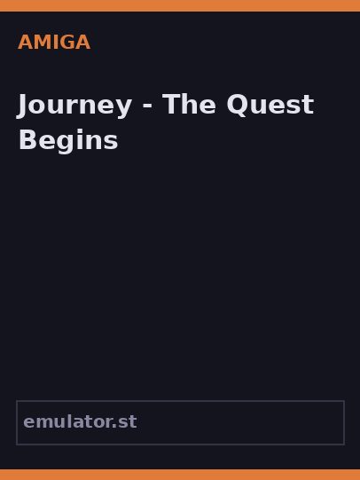 Journey - The Quest Begins