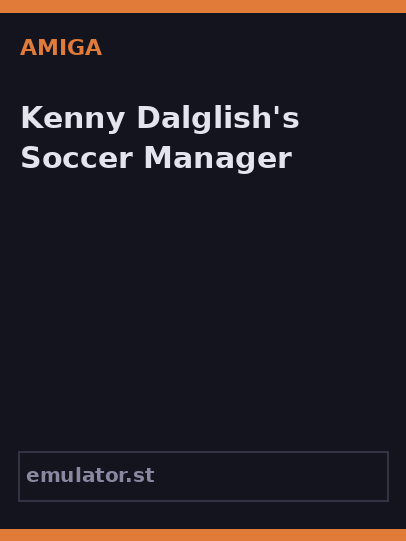 Kenny Dalglish's Soccer Manager