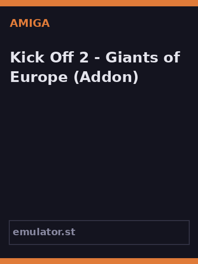 Kick Off 2 - Giants of Europe