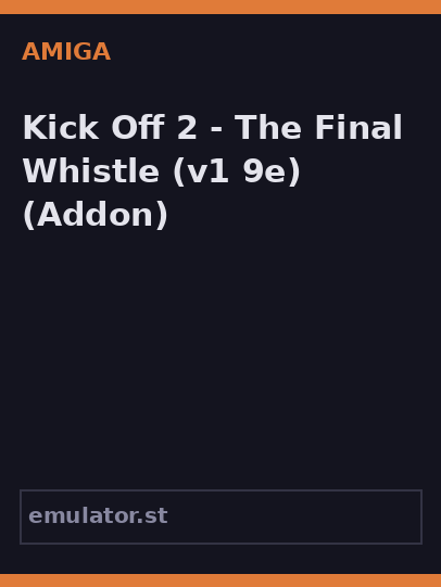 Kick Off 2 - The Final Whistle