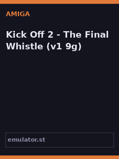 Kick Off 2 - The Final Whistle