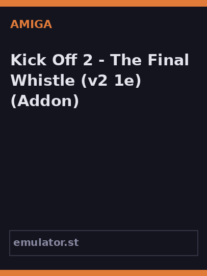 Kick Off 2 - The Final Whistle