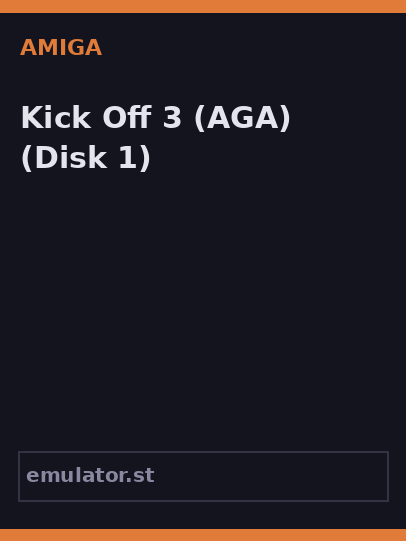 Kick Off 3