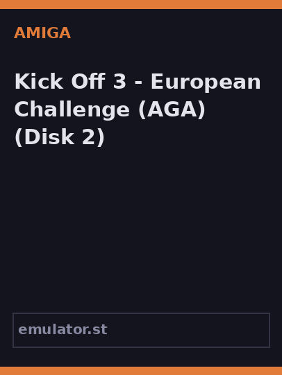 Kick Off 3 - European Challenge