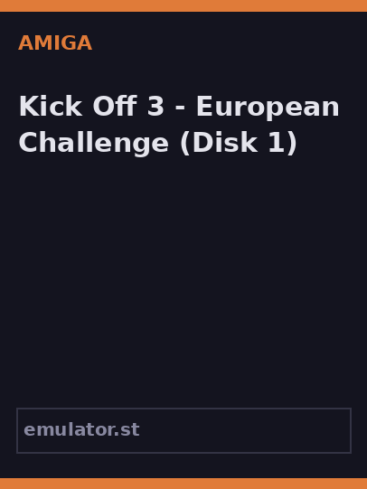 Kick Off 3 - European Challenge