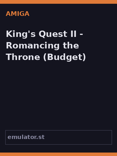 King's Quest II - Romancing the Throne
