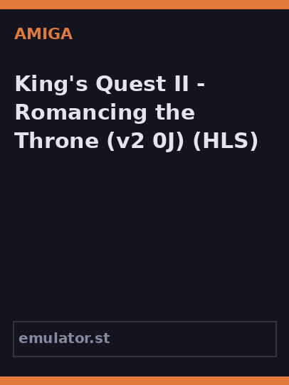 King's Quest II - Romancing the Throne
