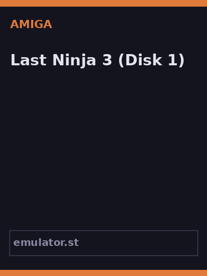 Last Ninja 3