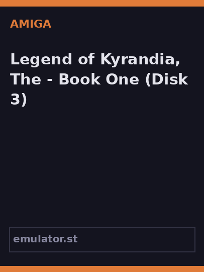 Legend of Kyrandia, The - Book One