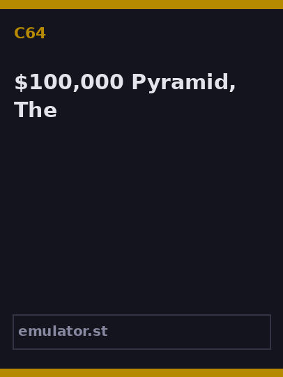 $100,000 Pyramid, The