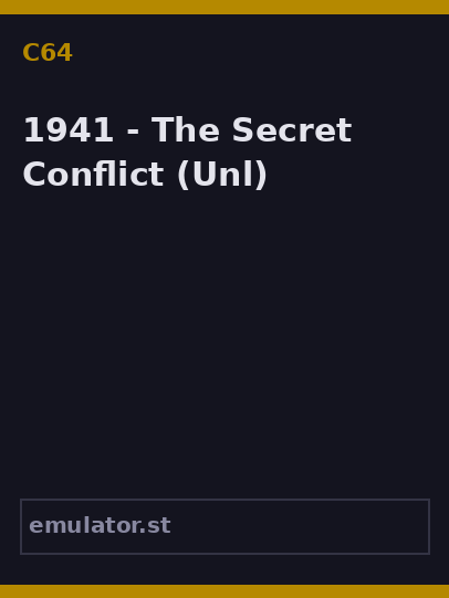 1941 - The Secret Conflict