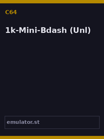 1k-Mini-Bdash