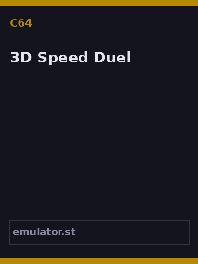 3D Speed Duel