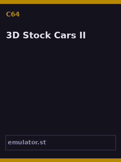 3D Stock Cars II