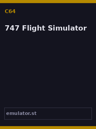 747 Flight Simulator
