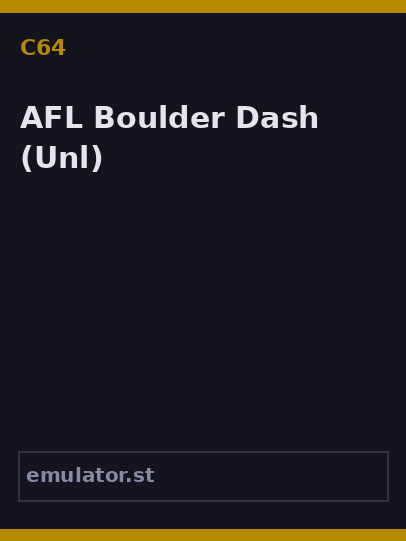 AFL Boulder Dash