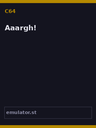 Aaargh!