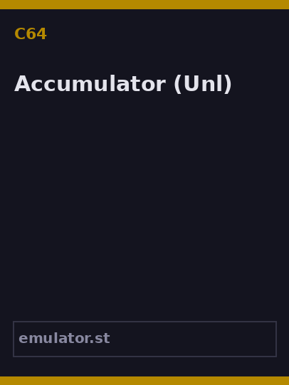 Accumulator