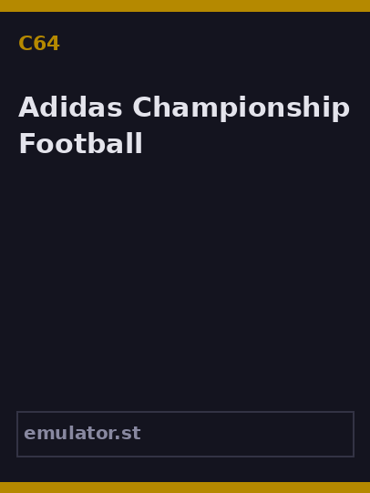 Adidas Championship Football