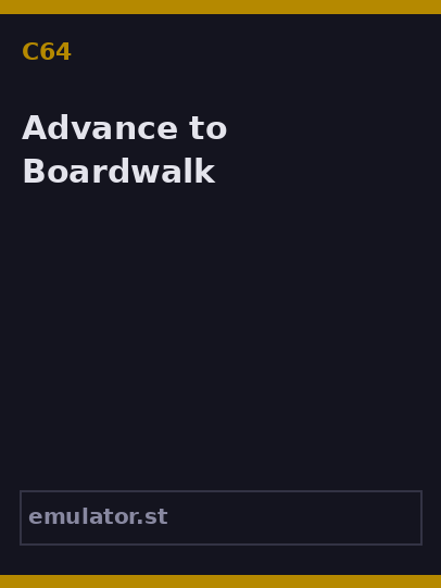Advance to Boardwalk
