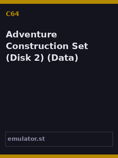 Adventure Construction Set