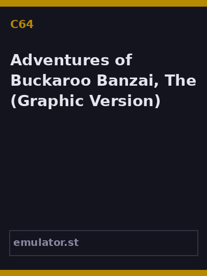 Adventures of Buckaroo Banzai, The