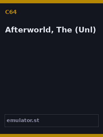 Afterworld, The