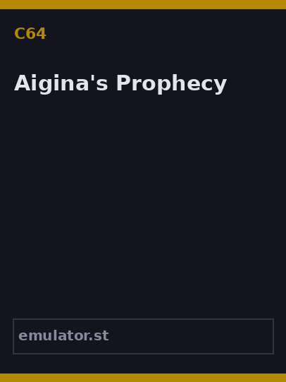 Aigina's Prophecy