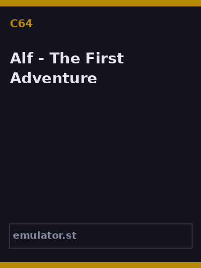 Alf - The First Adventure