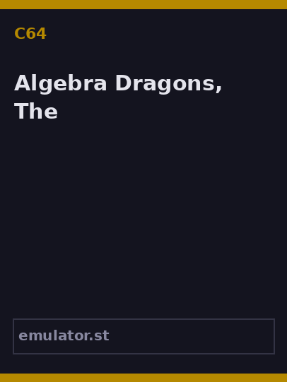 Algebra Dragons, The