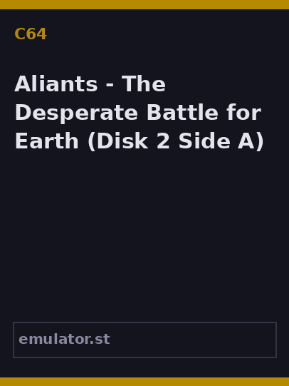 Aliants - The Desperate Battle for Earth