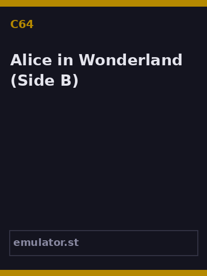 Alice in Wonderland