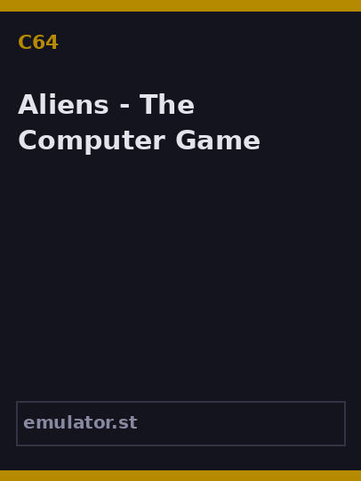 Aliens - The Computer Game