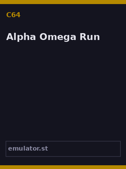Alpha Omega Run