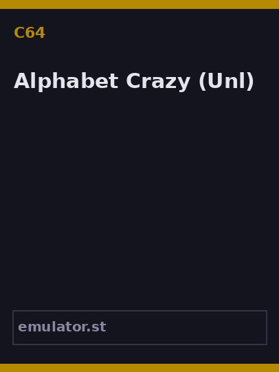 Alphabet Crazy