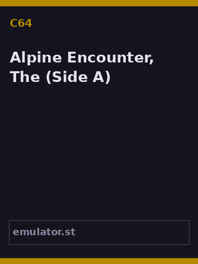 Alpine Encounter, The