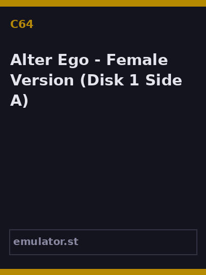 Alter Ego - Female Version
