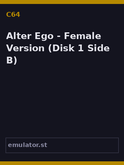 Alter Ego - Female Version