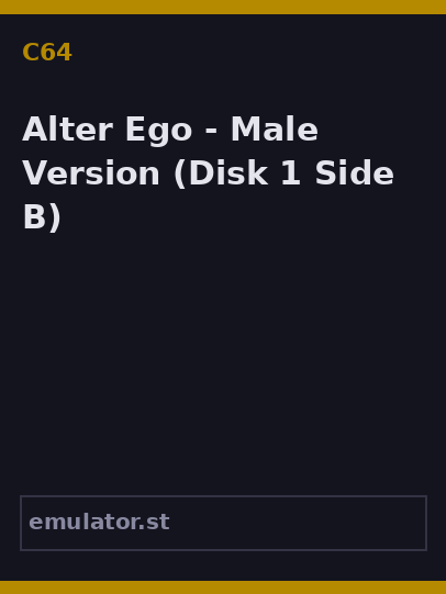 Alter Ego - Male Version