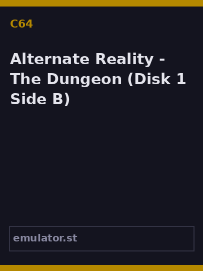 Alternate Reality - The Dungeon