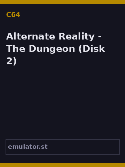 Alternate Reality - The Dungeon