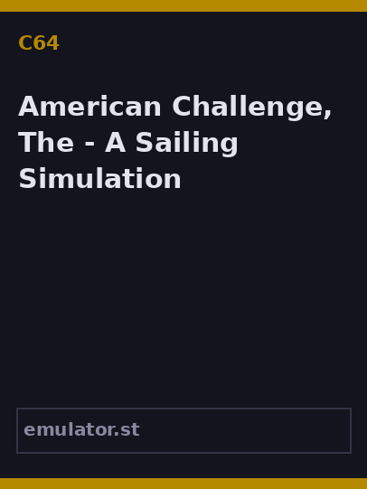 American Challenge, The - A Sailing Simulation
