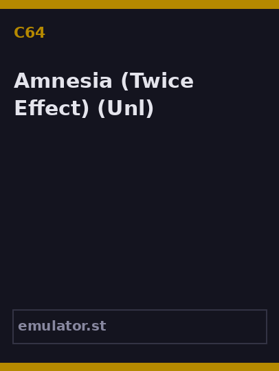 Amnesia