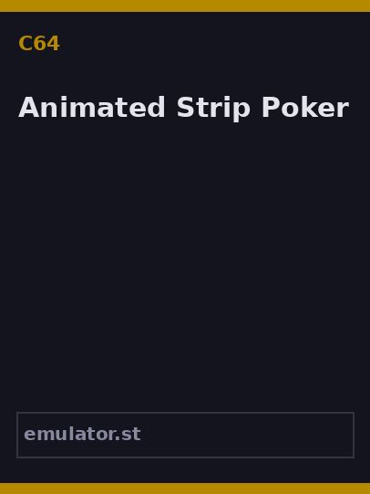 Animated Strip Poker