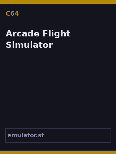 Arcade Flight Simulator